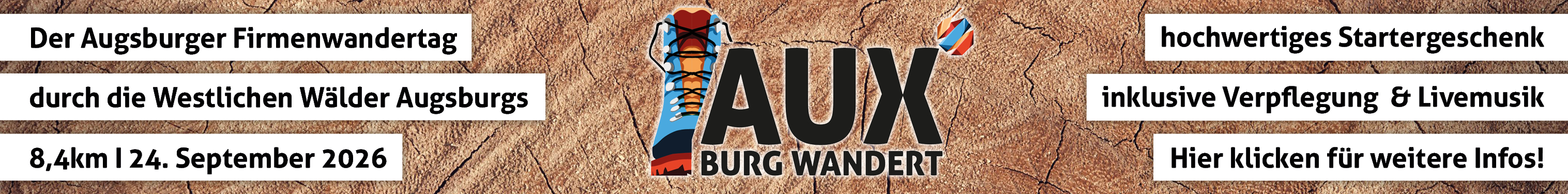Banner AUXburg wandert